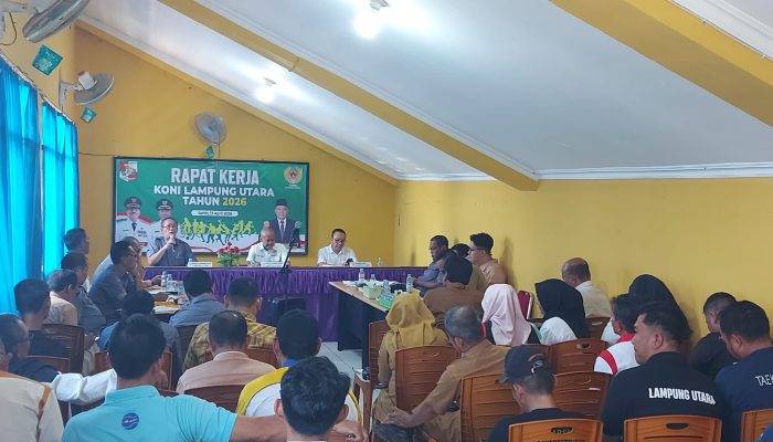 KONI Lampura Gelar Rapat Kerja Kesiapan Hadapi POPROV Lampung Tahun 2026
