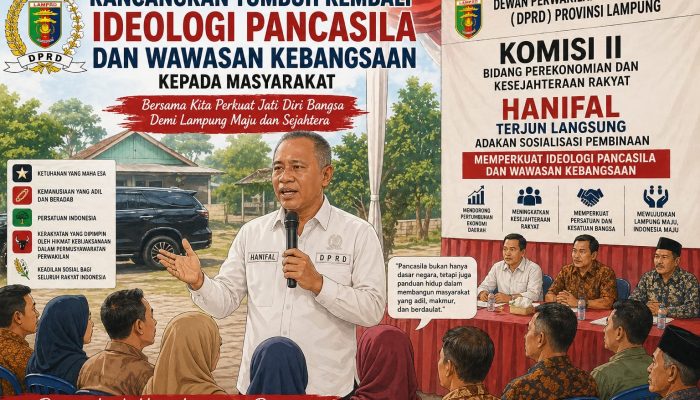 DPRD Lampung Gencarkan Sosialisasi Pancasila di Tubaba, Hanifal Turun Langsung ke Masyarakat